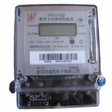 Radarking Single Phase 5 + 1 Bit LCD Display Prepaid Elektrisches Messgerät
